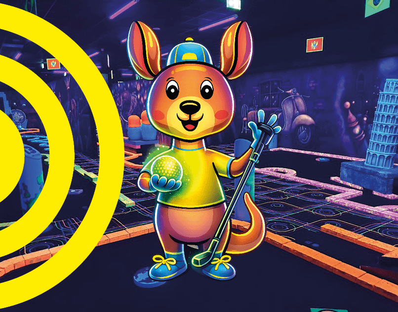 Glow Golfen bij You Jump Maastricht